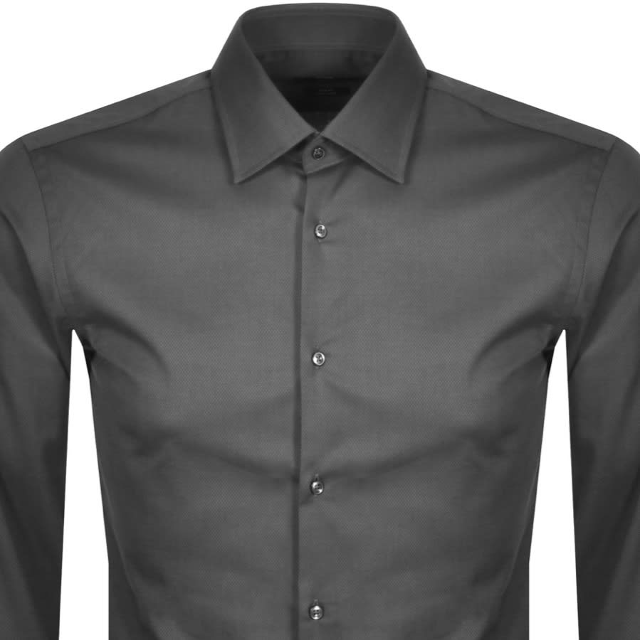 Alternative Image for ProductBOSS Jango Slim Fit Long Sleeve Shirt Grey2